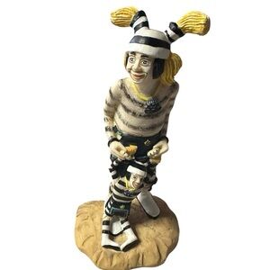 Lazart Southwest Koshare Clown Figurine – 6” Hand-Painted Resin Decor